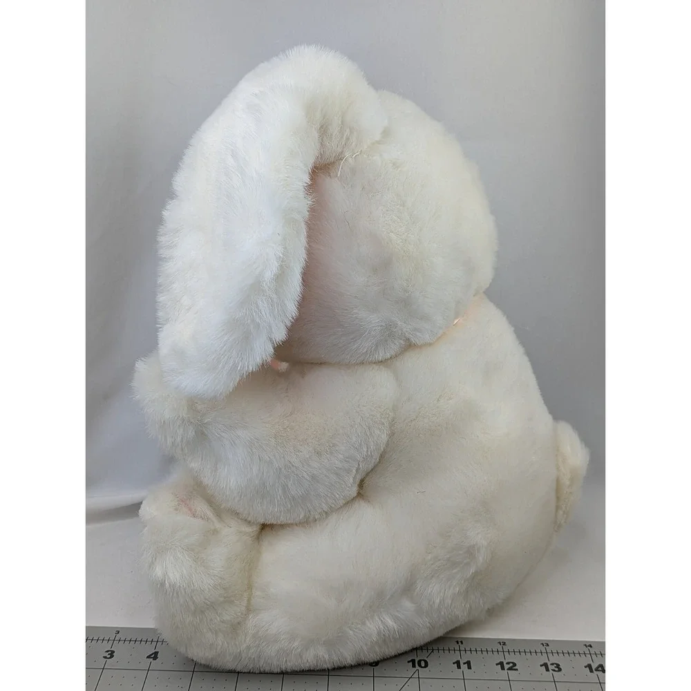 Russ Rabbit Plush Sunny Bunny Bumper‎ Nina Lot of 3 White Stuffed Animal Toy